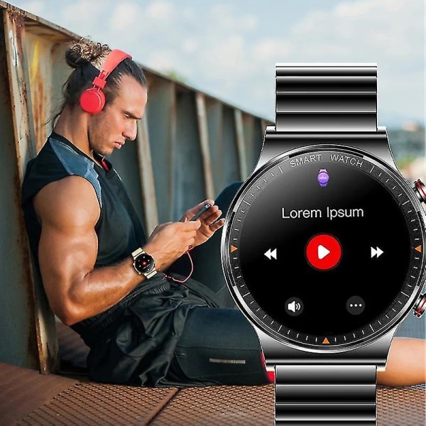 454*454 Hd 1,39 tums skärm Smart Watch Herr Bluetooth Call Ip68 Vattentät musikspelare Link Blueto