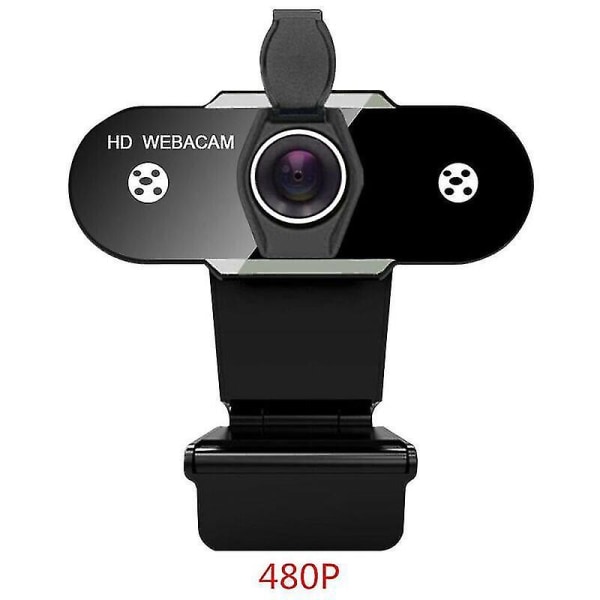 (480p) USB 2.0 HD Webbkamera Webbkamera Kamera för PC Stationär Bärbar Dator Kontor