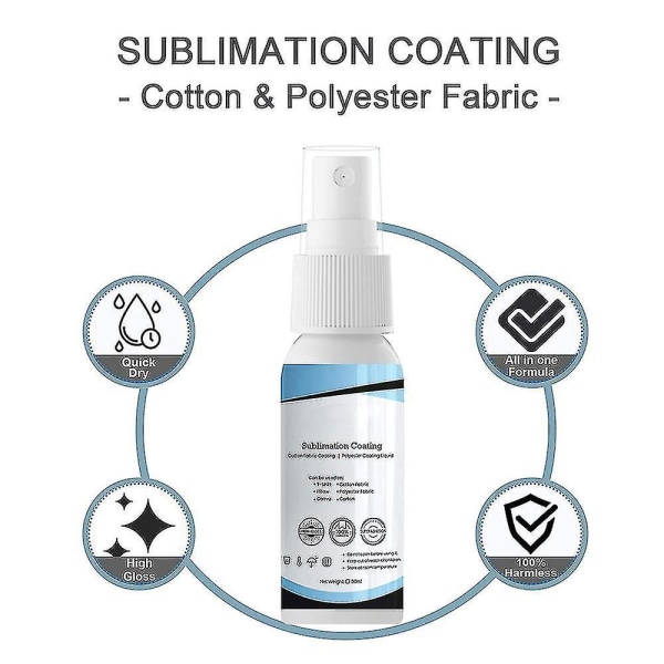 Sublimation Coating Spray Quick Dry Prep Sublimation Fluid Spray för all bomull