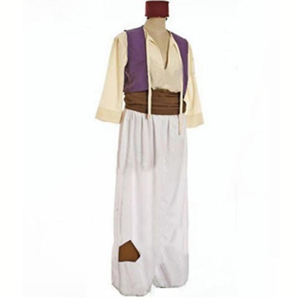 Män Arabian Prince Aladdin Genie Fancy Dress Cosplay Kostym XL XL