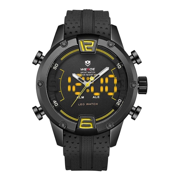 WEIDE WH7301 Dual Display Digital watch Bekvämt silikonrem LED-larm