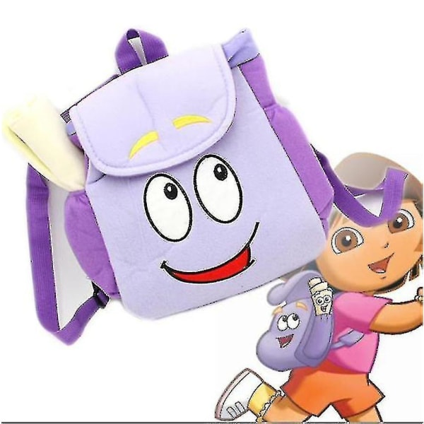 11,8 tums Dora-väska, Dora Explorer-ryggsäck med karta, present till tjej