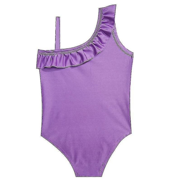Kid Girl Baddräkt i ett stycke Baddräkt Unicorn Bikini Simbad Strandkläder Purple