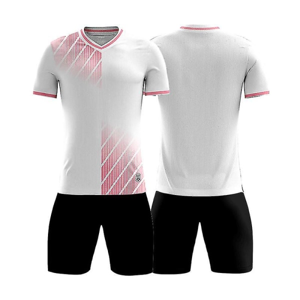 New Trend Fotbollströja för män Fotbollsträningsdräkter Sportkläder Vit D8857 L