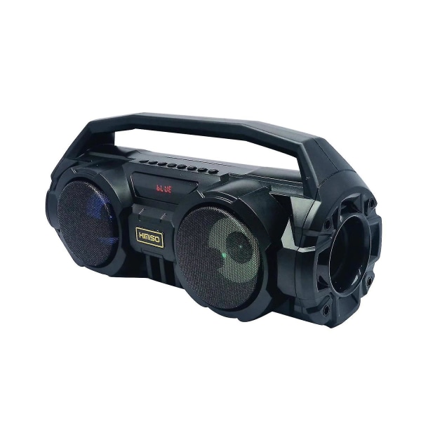 Bluetooth högtalare Bärbar Kraftfull Subwoofer Outdoor Boombox| Bärbara högtalare (svart)