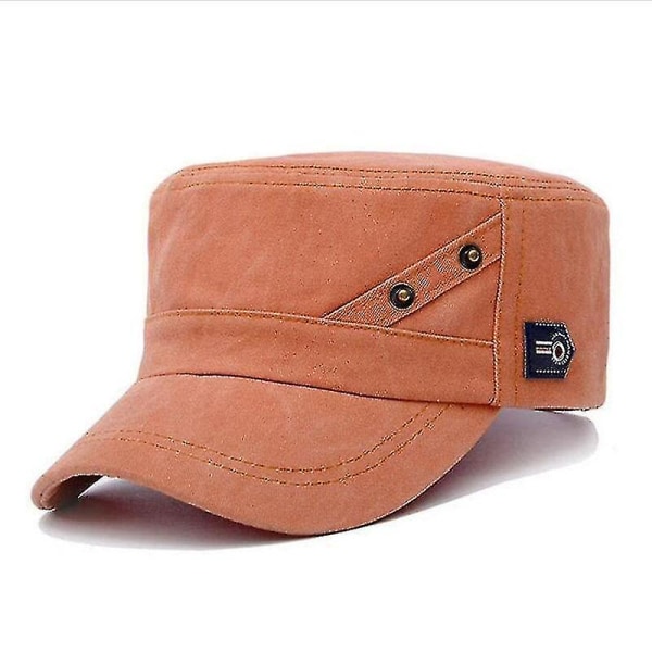 Klassisk platt hatt för män – Snapback baseballkepsar (beige)