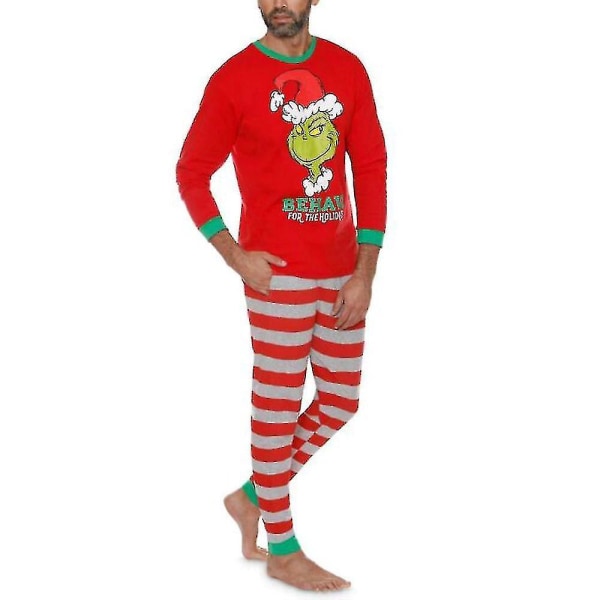 Jul Familj Matchande Vuxna Barn The Grinch Pyjamas Set Xmas Nightwear W Men