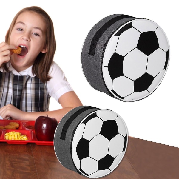 Isolerad fotboll barn matsäck Återanvändbar box kit för pojkar skola picknick utomhusaktiviteter