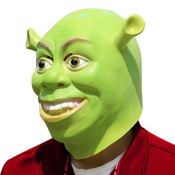 Grön Shrek Latex huvudmasker Monster Halloween Cosplay Party Green Shrek