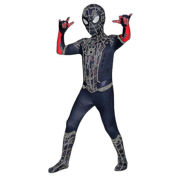 Spiderman Cosplay kostym Black 150 Blue 130