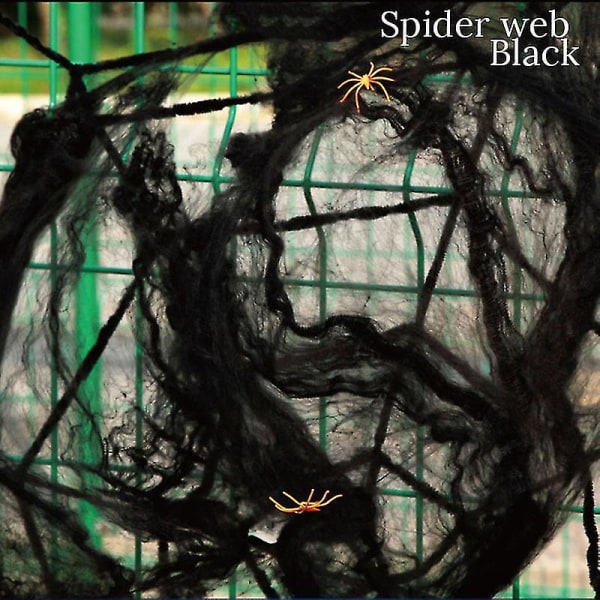 Vit stretchigt spindelnät konstgjord spindelnät Halloween dekoration Skrämmande festscen rekvisita Skräck Hous