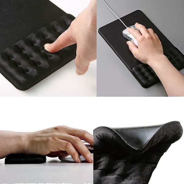 Musmatta med handledsstöd, ergonomiskt memory foam musmatta med handled lätt att skriva och handled P