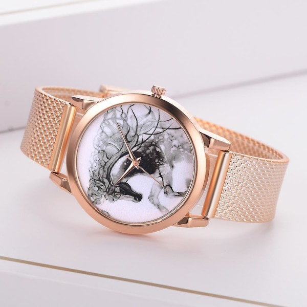 LVPAI P598 China Style Horse Dial Face kvinnor Watch Casual Style Quartz