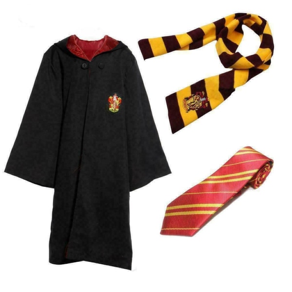 Harry Potter Cosplay Kostym Unisex Vuxen/Barn Robe Kappa blue 125-135cm Red 135-145cm