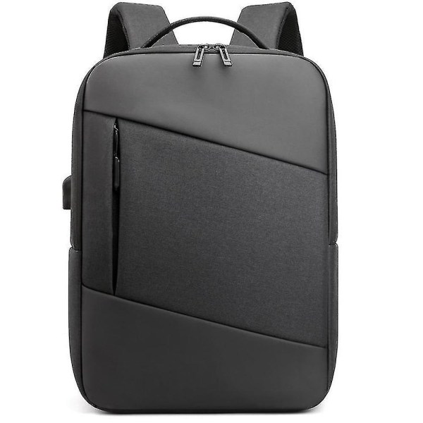 Stor kapacitet datorväska företagspendlarryggsäck 15,6-tums laptopväska (svart)