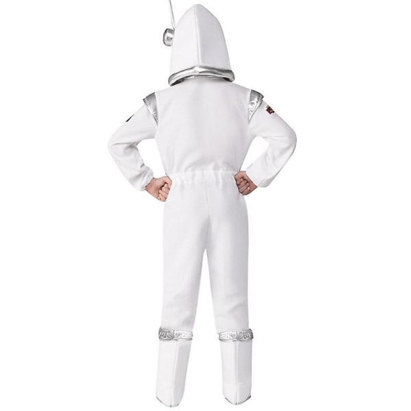 Astronautkostym Rymddräkt Cosplay Jumpsuit för barn + hatt 110cm 100cm