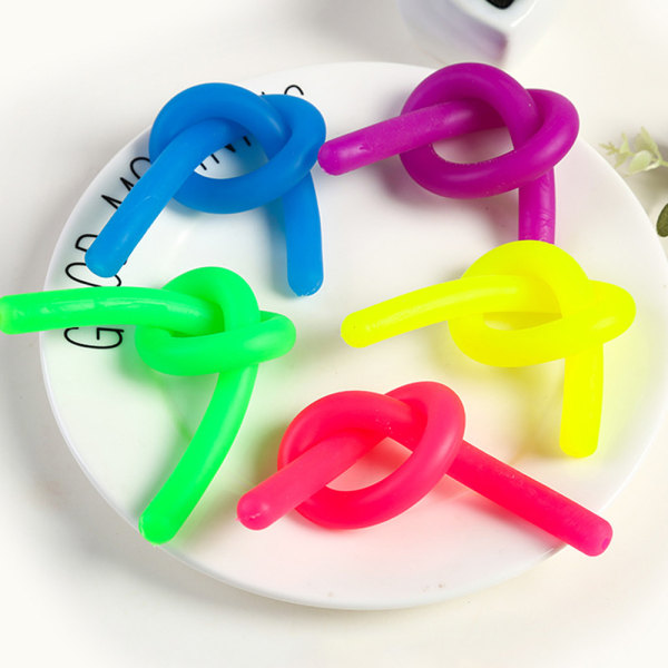 6 st Stretchy Nudel String Kids Childrens Fidget Toy Sensory