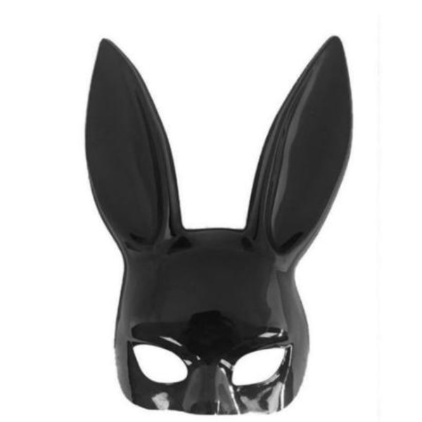 Party Supplies Cosplay Masker för Ansikte Kvinnor Sexig Bunny Mask Black Matt Black Light