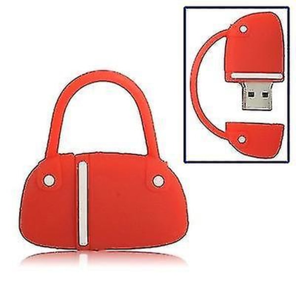 Handväska stil USB -flashdisk, 2GB (röd)