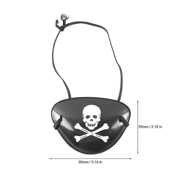 Pirate Eye Patch Skalle Crossbone Halloween Party Favor Bag Kostym Barnleksak