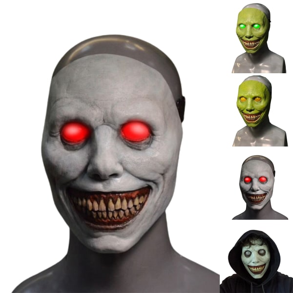 Halloween Terror Exorcist Mask Party Fancy Cosplay Costum White glow White glow