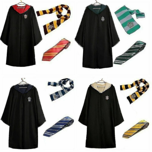 Barn Harry Potter 3st Set Cosplay Costume_s Red XL Blue 155cm(11-12years)