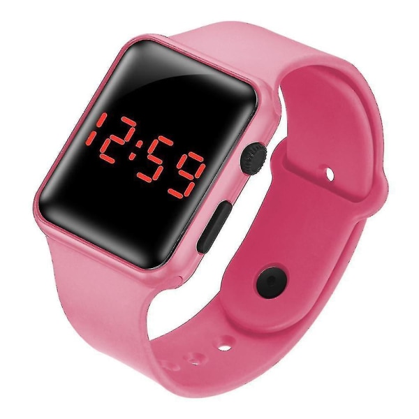 Led-armbandsur för barn digitalt elektroniskt (rosa)