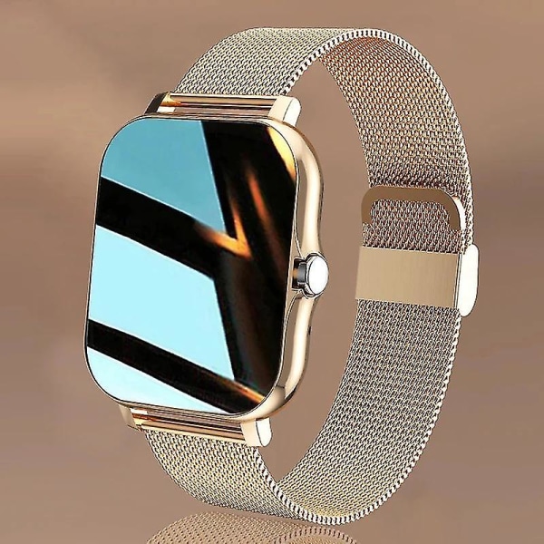 Dam Smart Watch Herr 1,69'' Färgskärm Full Touch Fitness Tracker Bluetooth Call Smart Clock Ladi