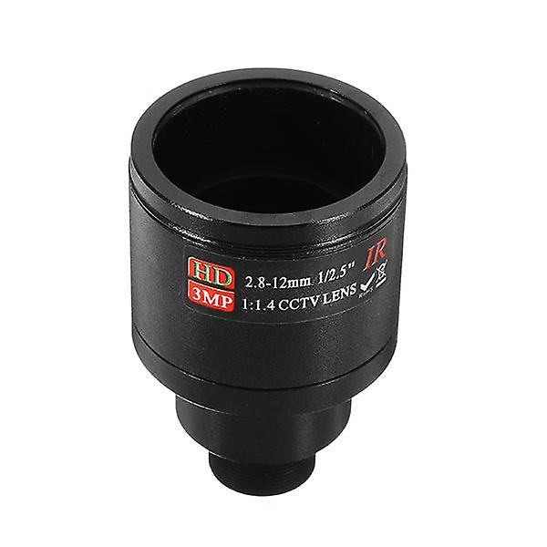 3MP M12 HD 2,8-12 mm 1/2,5 IR 1:1,4 CCTV kameralins manuell zoom för säkerhetskamera"