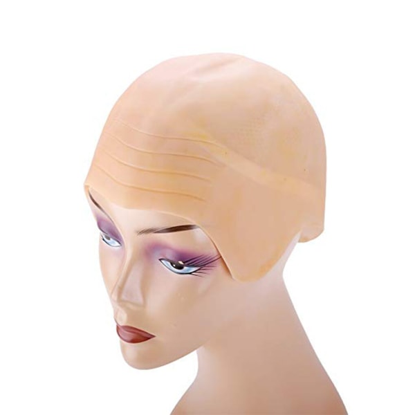 Halloween Latex Bald Head Cap Rekvisita Kostym Cosplay Huvudbonader as the picture