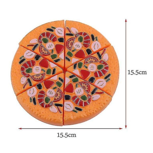 24 st/ set Tidig utveckling Barn låtsaslek Cut Frukt Pizza Matleksaker