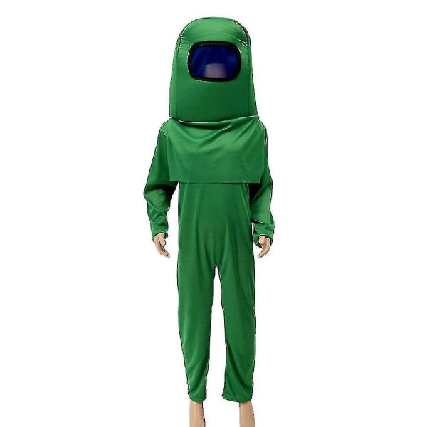 Barn Cosplay Among Us Kostym Fancy Dress Game Outfit för 6-12 år Barn W Black 8-10Years Green 6-8Years