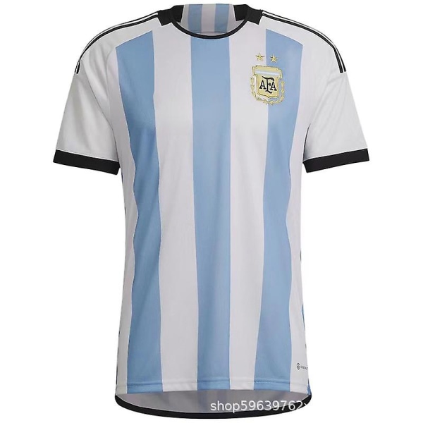 World Cup Argentina Team Jersey fotboll T-shirt Vuxna pojkar 28 kids 26 kids blue