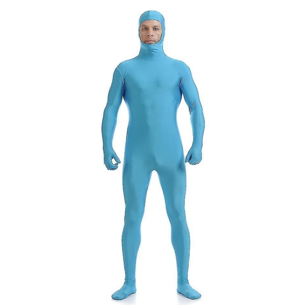 Ny Zentai-dräkt för full kropp för vuxna för män Second Skin Tight Kostym Spandex Nylon Body Colour 2