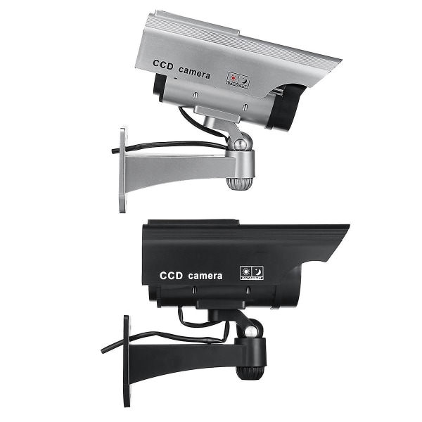 Power Fake Camera CCTV Realistiskt blinkande IR Dummy Säkerhetskamera blinkar