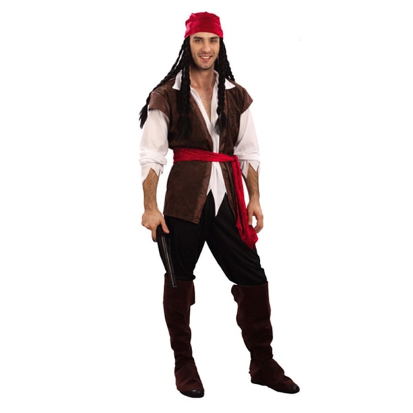 Piratfigurer klär ut sig i kostymer för Halloween Cosplay Men 160-185cm Men 155-175cm