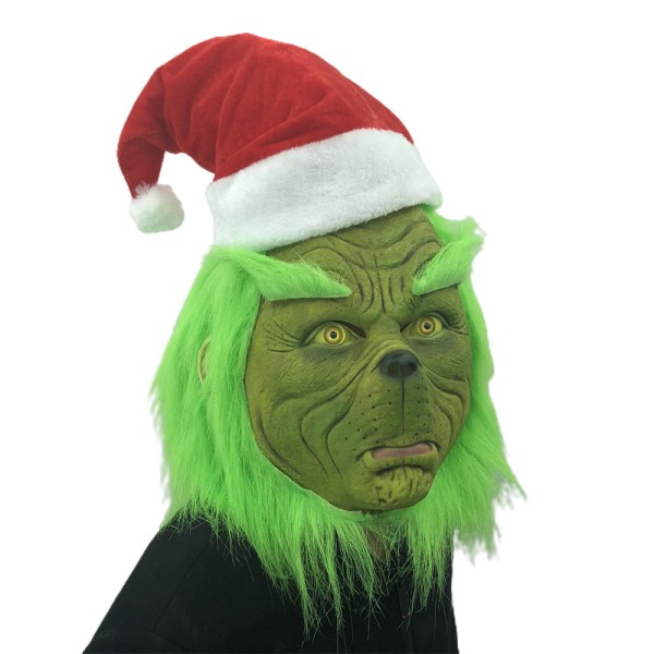The Grinch Mask Xmas Costume Adult Cosplay Latex Mask