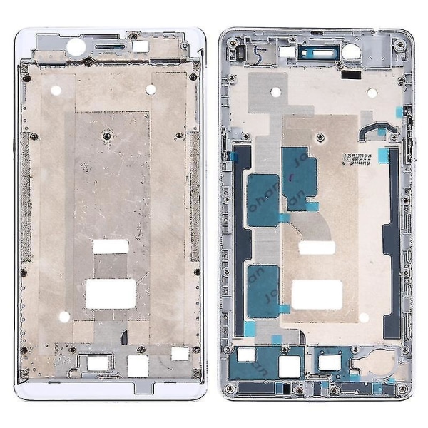 För OPPO A51 batteri cover + främre hölje LCD ram ramplatta (vit)
