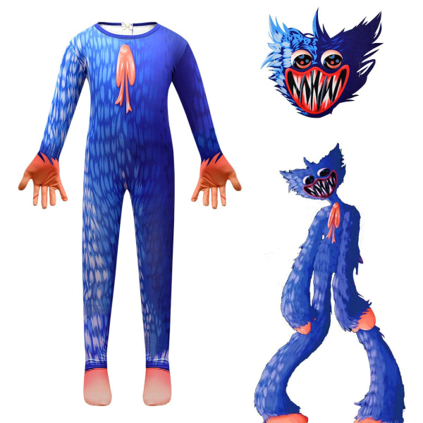 Halloween Kostym Cosplay Mask Monster Poppy Bodysuit pink 150cm blue 150cm