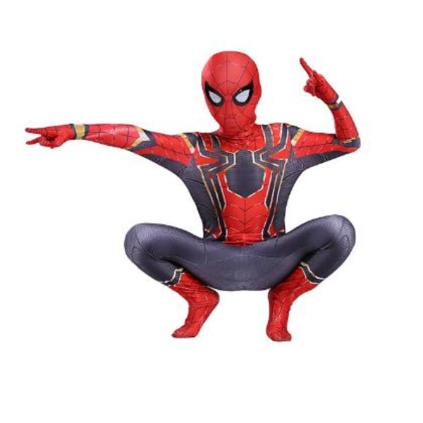 Spider-Man Iron Man Cosplay Panther Venom Jumpsuit för barn iron Man 150cm Spiderman 120cm