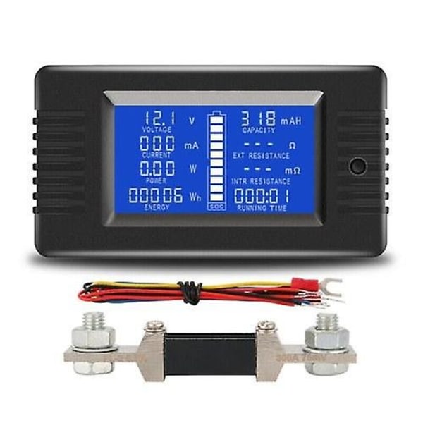 Tester+100Ashunt Display Digital strömspänning Solenergimätare Multimeter Amperemeter Voltmeter