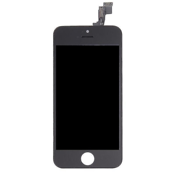 10 ST LCD-skärm och digitaliserare komplett för iPhone 5S (svart)