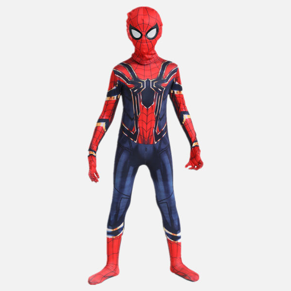 Barn Pojkar Halloween Spider-Man Cosplay Party Kostym Jumpsuits J 120cm C 100cm