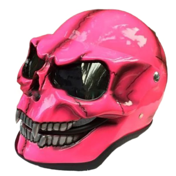 Carnival Cosplay Latex Mask Halloween Kostym Huvudbonader brown pink