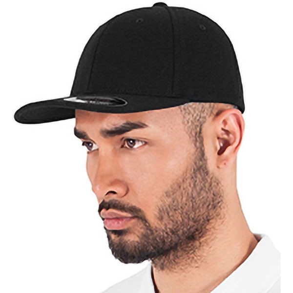 Yupoong Mens Flexfit Double Jersey Cap LXL Svart Black LXL