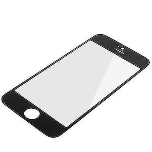 Framskärm yttre glasobjektiv för iPhone 5 & 5S (svart)