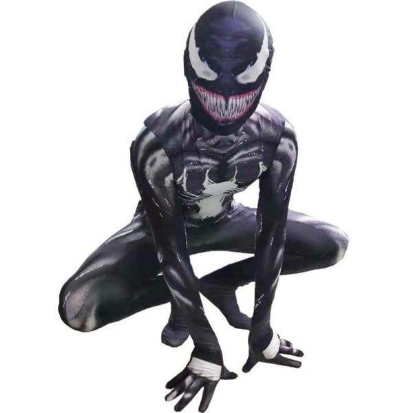 Barn Pojkar Venom Superhero Playsuit Jumpsuit Cosplay Kostymer zy 120cm 130cm