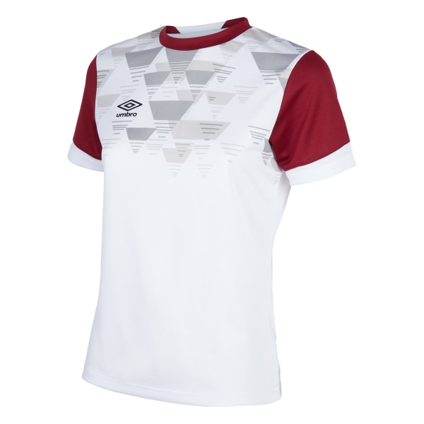 Umbro Childrens/Kids Vier Jersey 7-8 år Himmelsblå/Vit White/New Claret 13 Years