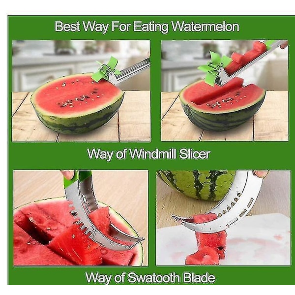 2-pack vattenmelon väderkvarnskärare, melonballersats