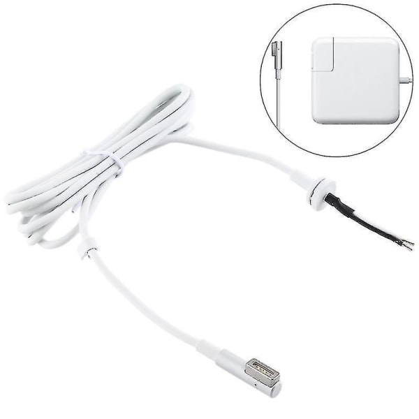 45W 60W 85W Power Laddare L-spets magnetkabel för Apple Macbook (Vit)